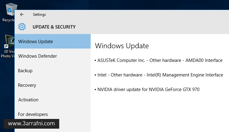 update device drivers via Windows Update