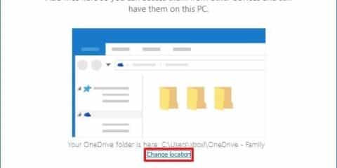 كيف تغير مكان مجلد OneDrive الإفتراضي على ويندوز Windows 10 3