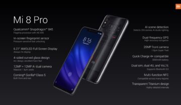 مواصفات هاتف Xiaomi Mi 8 Pro مع المميزات والعيوب والسعر 6