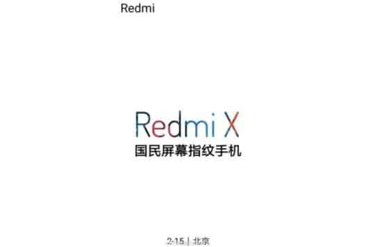 قد نرى Redmi X في 15 فبراير 2