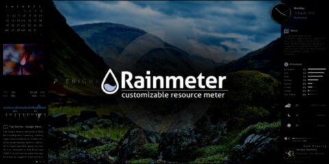 برنامج Rainmeter كتابة جملة خاصة على سطح المكتب في ويندوز 10 4