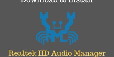 برنامج بطاقة الصوت Realtek HD Audio