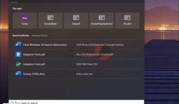 طريقة إخفاء Search history في ويندوز 10 وحذف الأنشطة 2