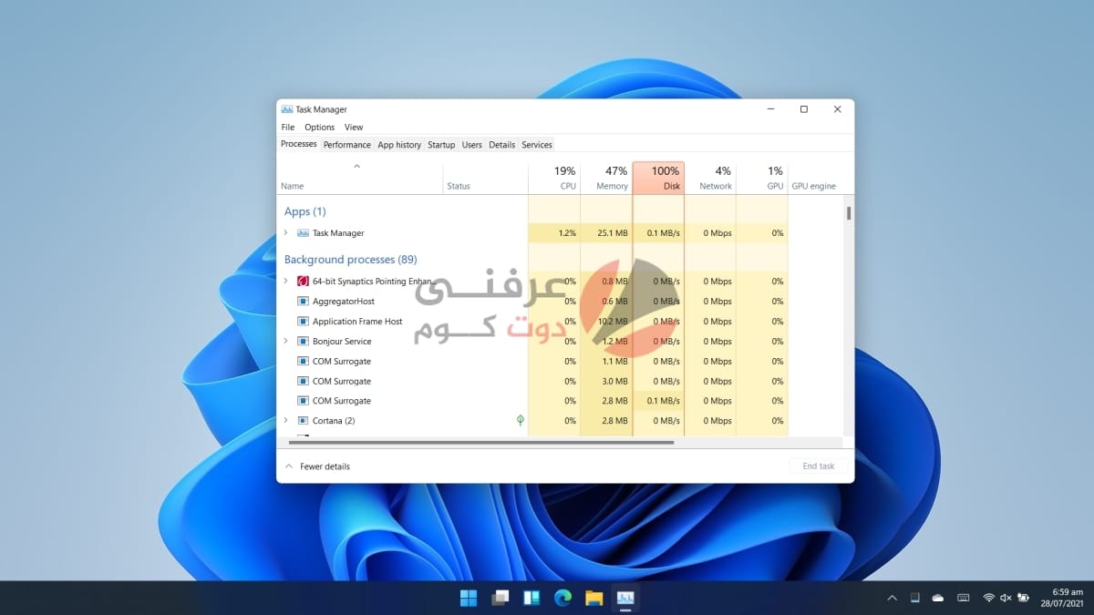 Windows 11 : كيفية فتح Task Manager مدير المهام 1