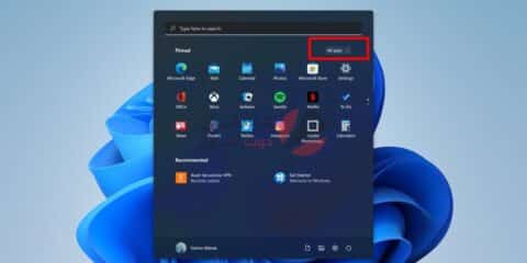 Windows 11 : كيفية فتح قائمة التطبيقات