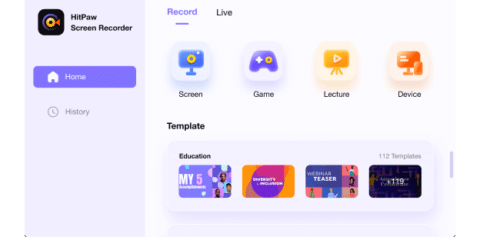 تطبيق HitPaw Screen Recorder من افضل برامج تسجيل الشاشة - داعم ويندوز 11 8