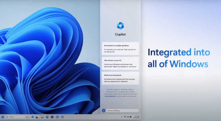 مايكروسوفت تطلق كوبايلوت Copilot في ويندوز 11 1
