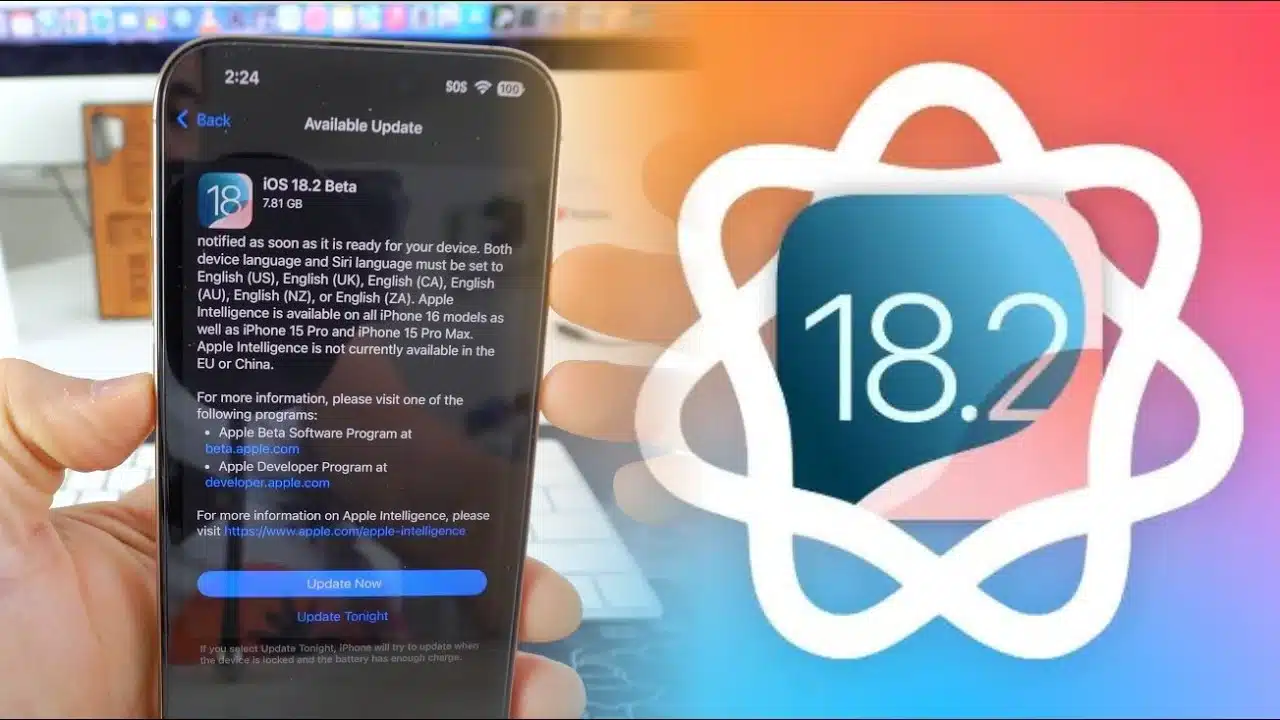 نظام التشغيل iOS 18.2